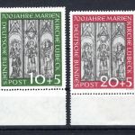 Bund MiNr. 139-140 Unterrand postfrisch geprüft Schlegel