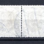 Bund MiNr. 135 gestempelt waag. Paar, geprüft Schlegel