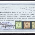 Norddeutscher Bund MiNr. 1 Ia, 2 Ia, 3 Ib gestempelt Fotobefund Flemming