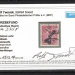 Deutsches Reich Dienstmarke MiNr. D 75 y gestempelt Kurzbefund Tworek