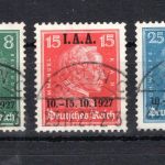 Deutsches Reich Weimar MiNr. 407-409 gestempelt geprüft Schlegel