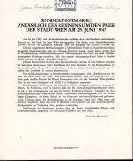 Österreich Schwarzdrucke MiNr. 801-837 auf 9 Erläuterungsblättern