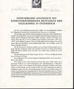 Österreich Schwarzdrucke MiNr. 801-837 auf 9 Erläuterungsblättern