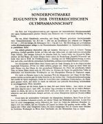 Österreich Schwarzdrucke MiNr. 854-928 auf 10 Erläuterungsblättern