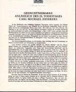 Österreich Schwarzdrucke MiNr. 854-928 auf 10 Erläuterungsblättern