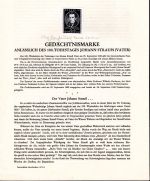 Österreich Schwarzdrucke MiNr. 929-947 auf 9 Erläuterungsblättern