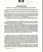 Österreich Schwarzdrucke MiNr. 959-967 auf 6 Erläuterungsblättern