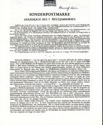 Österreich Schwarzdrucke MiNr. 959-967 auf 6 Erläuterungsblättern