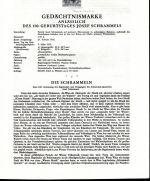 Österreich Schwarzdrucke MiNr. 968-977 auf 10 Erläuterungsblättern