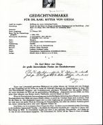 Österreich Schwarzdrucke MiNr. 968-977 auf 10 Erläuterungsblättern