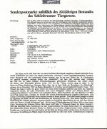 Österreich Schwarzdrucke MiNr. 968-977 auf 10 Erläuterungsblättern