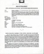 Österreich Schwarzdrucke MiNr. 968-977 auf 10 Erläuterungsblättern