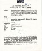 Österreich Schwarzdrucke MiNr. 1012-1023 auf 7 Erläuterungsblättern