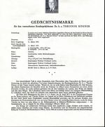 Österreich Schwarzdrucke MiNr. 1031-1039 auf 9 Erläuterungsblättern