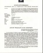 Österreich Schwarzdrucke MiNr. 1031-1039 auf 9 Erläuterungsblättern