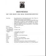 Österreich Schwarzdrucke MiNr. 1031-1039 auf 9 Erläuterungsblättern