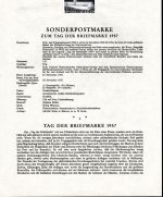 Österreich Schwarzdrucke MiNr. 1031-1039 auf 9 Erläuterungsblättern