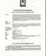 Österreich Schwarzdrucke MiNr. 1024-1030 auf 6 Erläuterungsblättern