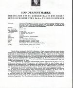 Österreich Schwarzdrucke MiNr. 981-995 auf 7 Erläuterungsblättern