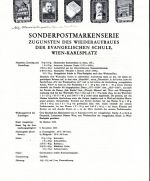 Österreich Schwarzdrucke MiNr. 981-995 auf 7 Erläuterungsblättern