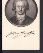 Bizone MiNr. 108-110 Sonderstempel auf Postkarte "Goethe"