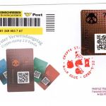 Österreich Cryp-stamp MiNr. 3538 ANK 3b Panda grün, Ersttagsbriefe/ FDC