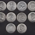 Österreich 1928-1937 kpl. Serie 2 Schilling Silber