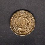 Weimar 1929 F 10 Reichspfennig