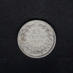 Niederlande 1897 25 Cents Königin Wilhelmina