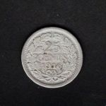 Niederlande 1916 25 Cents Wilhelmina