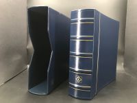 Leuchtturm FDC-Album für 200 Briefe, inkl. Kassette Blau neuwertig