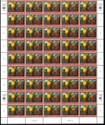 UNO Genf 50er Bögen MiNr. 256-258 postfrisch Freimarken 1995