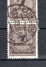 Weimar Infla MiNr. 325 wb gestempelt senkr. Paar, Kurzbefund Meyer