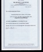 Deutsches Reich MiNr. 529-537 y + 539 y postfrisch Fotoattest Oechsner