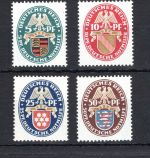 Deutsches Reich MiNr. 398-401 postfrisch 50 Pfg. geprüft Schlegel