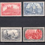 Deutsches Reich MiNr. 63-66 mit Falz 63-65 geprüft Jäschke