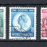franz. Zone Württemberg MiNr. 44-46 gestempelt geprüft