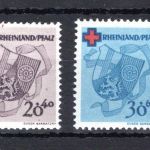 franz. Zone Rheinland-Pfalz MiNr. 42-45 A postfrisch geprüft Straub