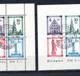 franz. Zone Baden MiNr. Block 1 A + B gestempelt geprüft Schlegel