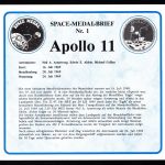 USA Space-Medal Brief #1 Apollo 11