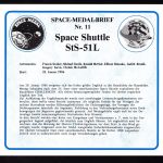 USA Space-Medal Brief #11 Space Shuttle StS-51 L
