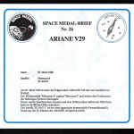 Frankreich Space-Medal Brief #26 Ariane V29