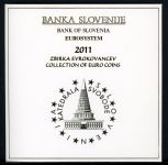 Slowenien Kursmünzensatz/ KMS 2011 Folder mit 2 + 3 Euro Sondermünze BU