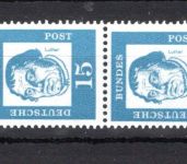 Bund MiNr. 351 x R postfrisch 5er Streifen Nr. 0055