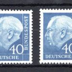 Bund MiNr. 260 x w R postfrisch Nr. 625 + 0260