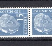 Bund MiNr. 184 y R postfrisch Nr. 175 unten, 5er Streifen