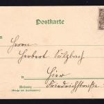 Prägepostkarte telefonierende Frösche