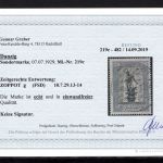 Danzig MiNr. 217-219 abc gestempelt 219 Fotobefund Gruber, Farben geprüft