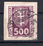 Danzig Porto MiNr. P 19 X Briefstück Kurzbefund Soecknick