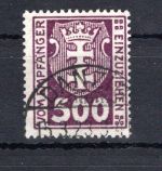 Danzig Porto MiNr. P 19 Y gestempelt Kurzbefund Soecknick